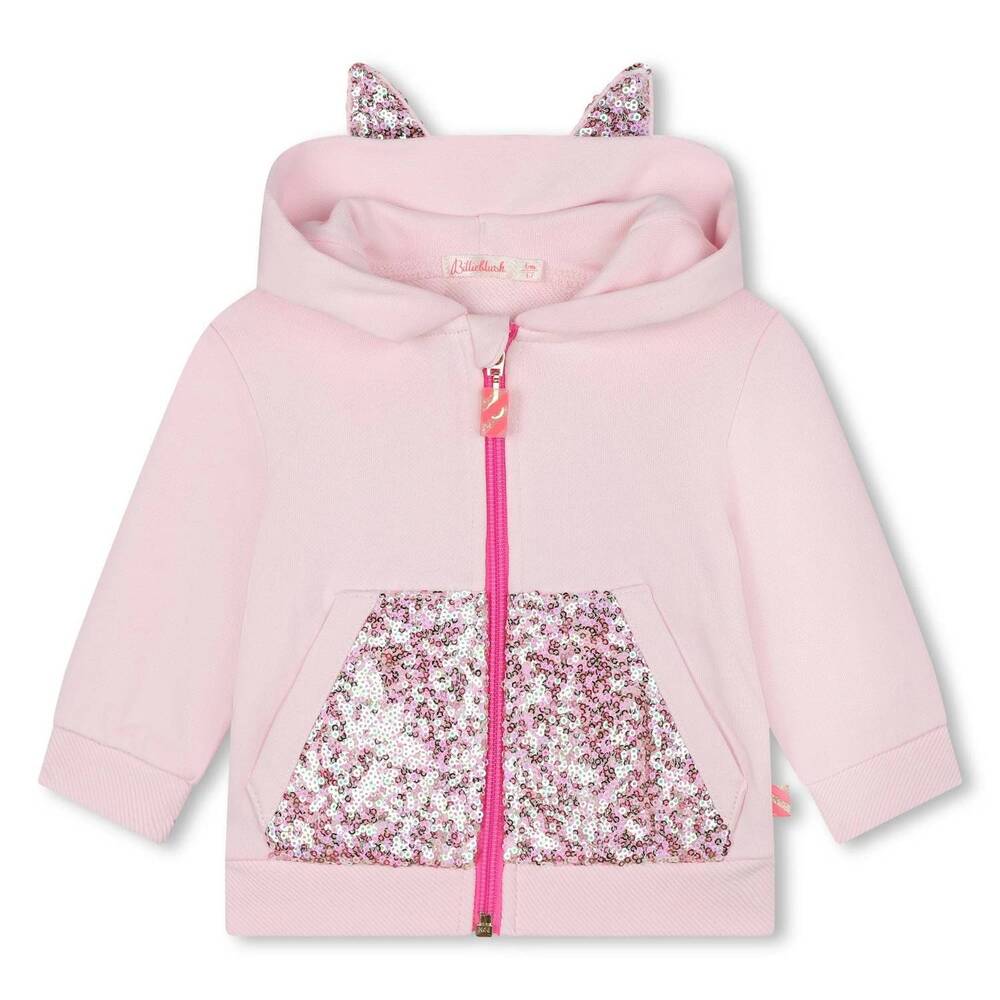 NEW BILLIEBLUSH girls zip up cardigan in pink